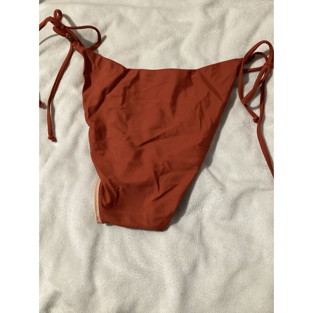J. Crew Rust Red Tie-Side Bikini Bottom - Picture 5 of 7